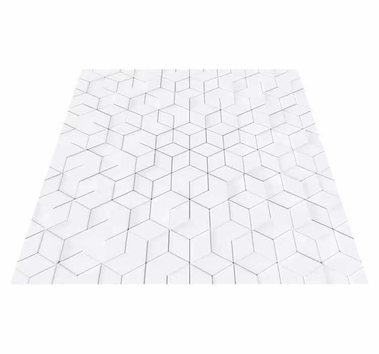 Zjednodušující geometrický vinyl koberec - TenStickers