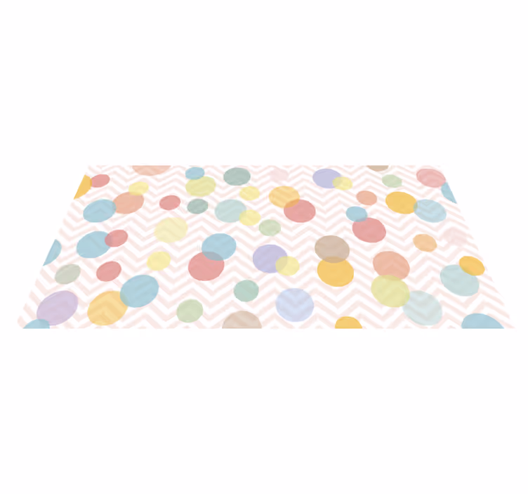 Puntíky pastelové odstíny miminka vinyl koberec - TenStickers