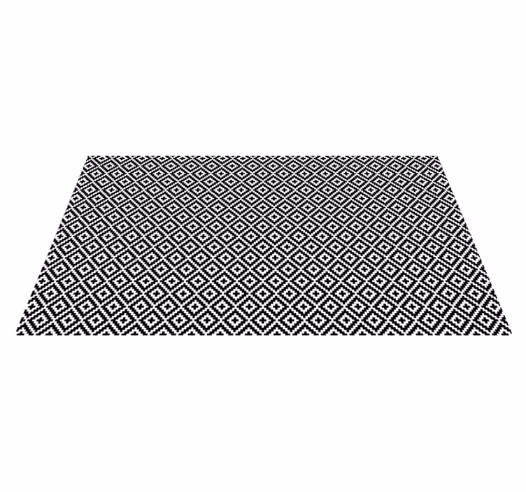Kmenové náměstí geometrické etnické vinyl koberec - TenStickers