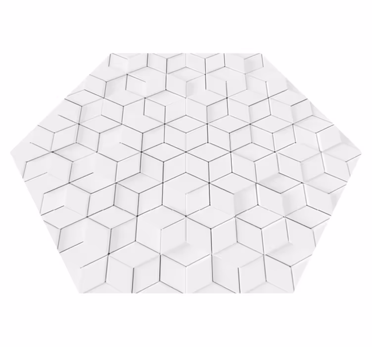 Vinyl geometrický reliéfní efekt - TenStickers