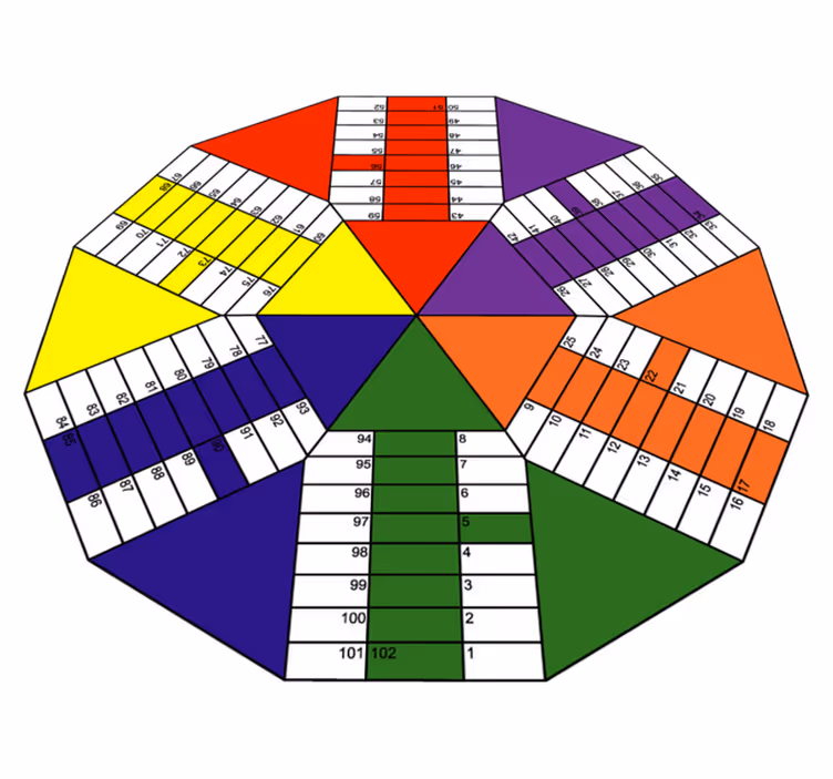 Vinylový koberec na parchis board pro šest hráčů - TenStickers