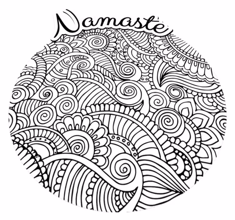 Mandala namaste vinyl koberec - TenStickers