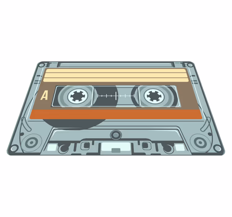 Kazeta vintage vinyl koberec - TenStickers