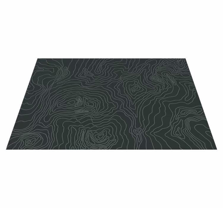 Mapa světa kobercové pvc topografické mapy - TenStickers