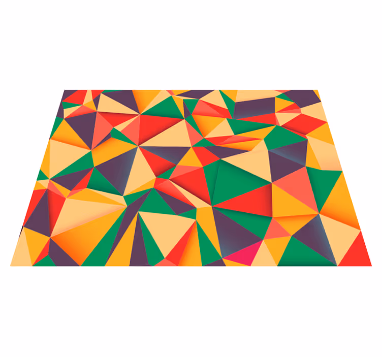 Vinyl barevný trojúhelník styl - TenStickers