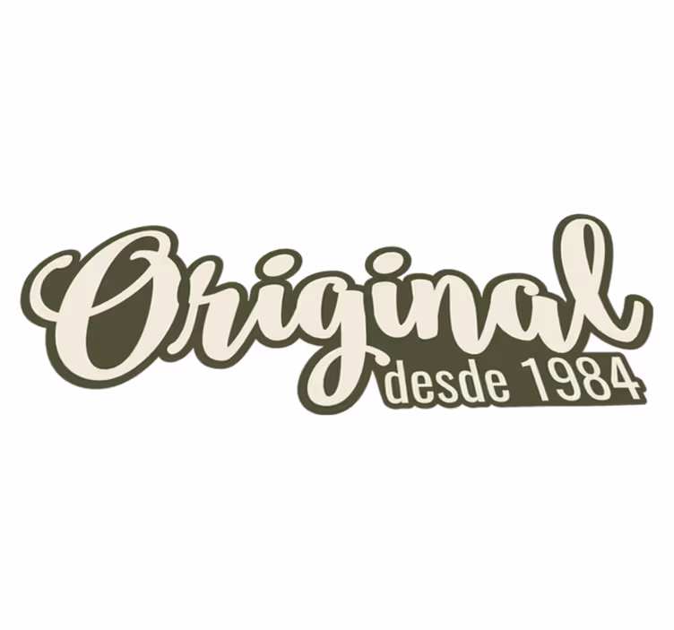 Vinylový koberec původní text upravitelný rok - TenStickers