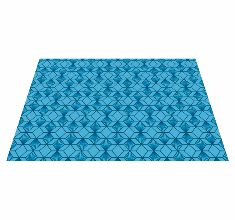 Zobrazení geometrického vzoru Geometrický vinylový koberec - TenStickers