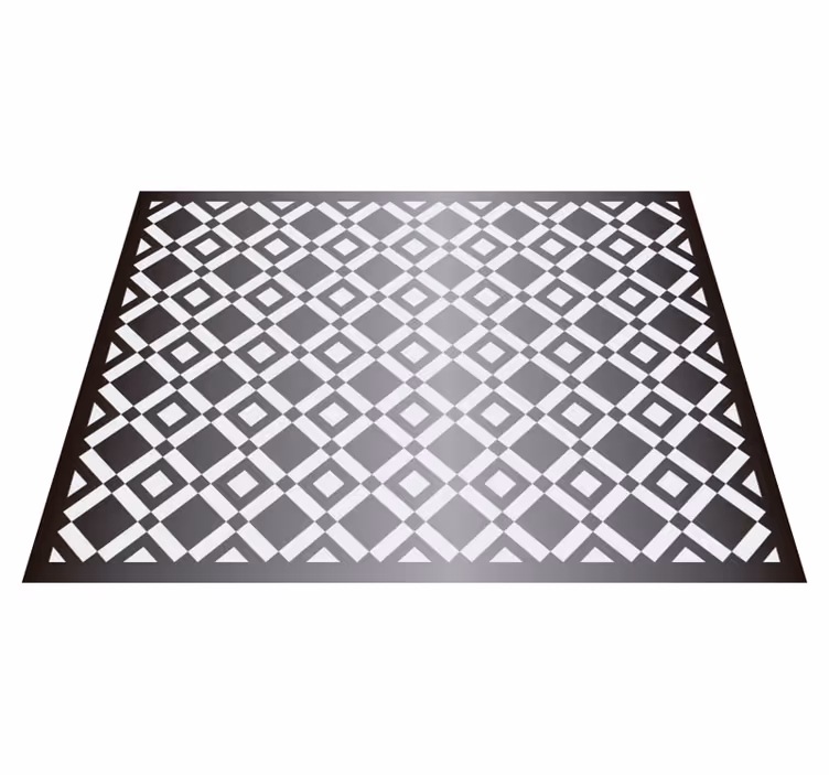 úžasné dlaždice geometrický vinyl koberec - TenStickers