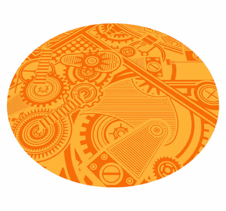 Originální vintage steampunk styl vinyl koberec - TenStickers