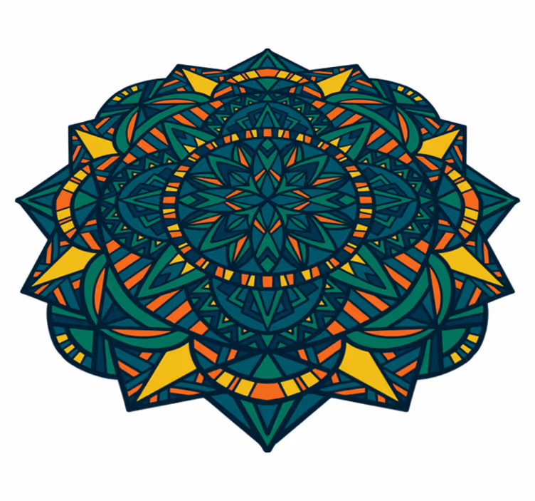 úžasný zen mandala styl vinyl koberec - TenStickers