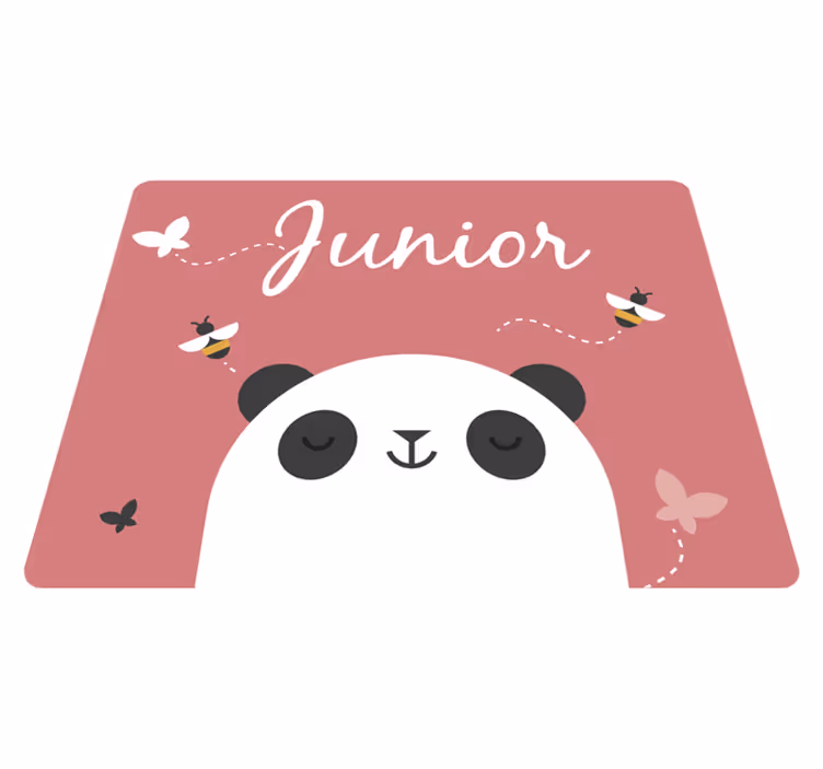 Personalizovaný dětský vinylový koberec panda - TenStickers
