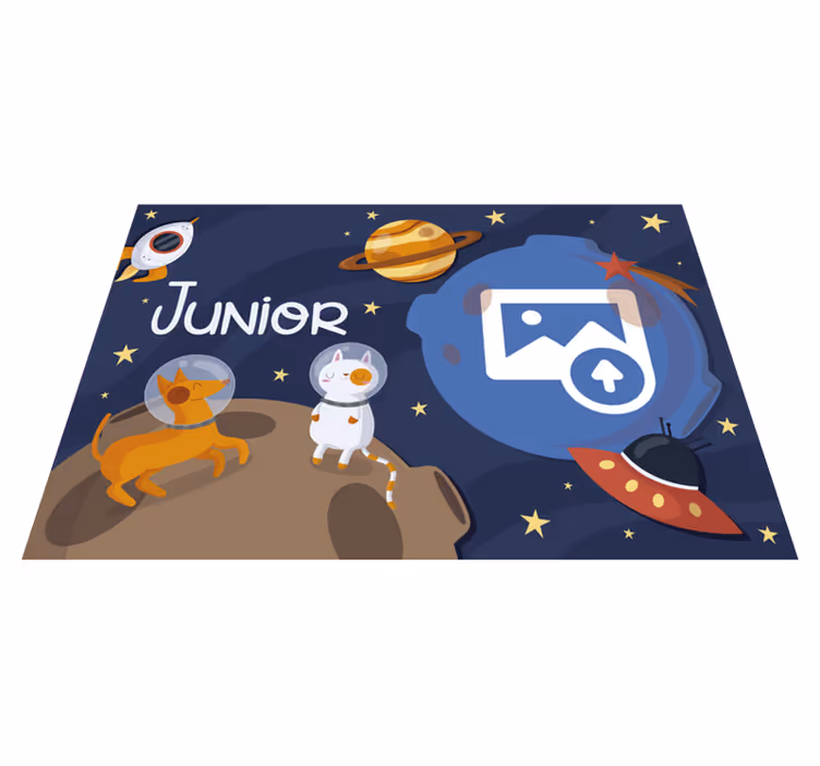 Personalizovaný prostorový koberec se jménem - TenStickers