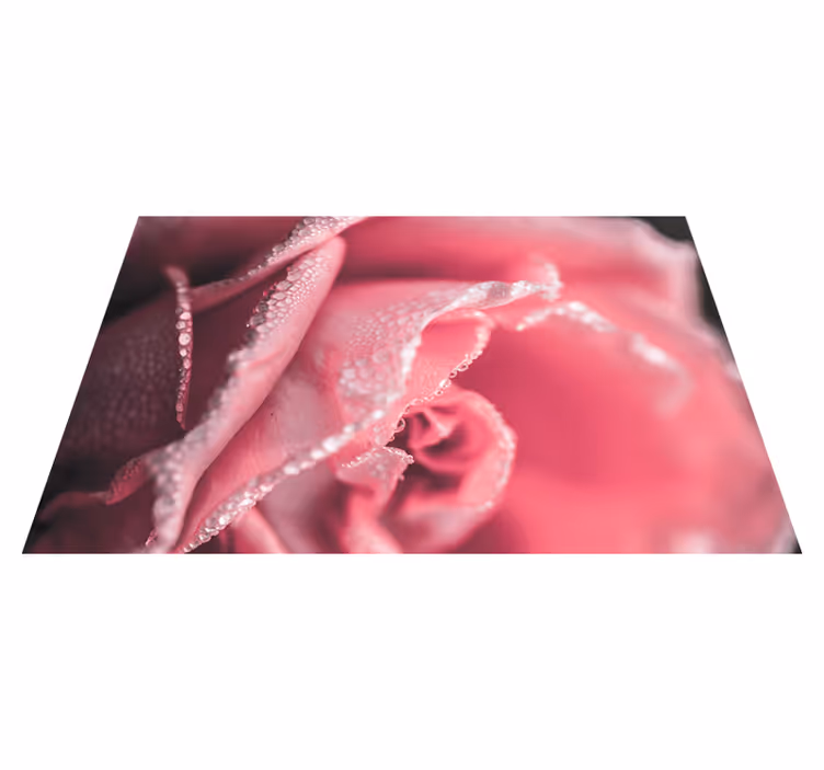 úžasný růžový vinyl koberec do jídelny - TenStickers