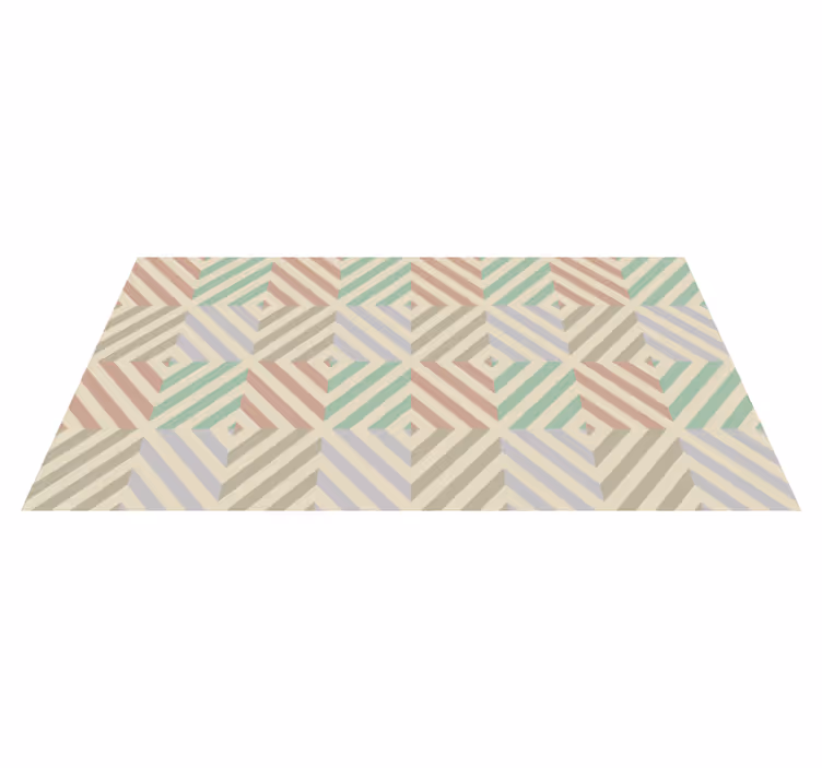 Abstraktní tvary geometrický vinyl koberec - TenStickers