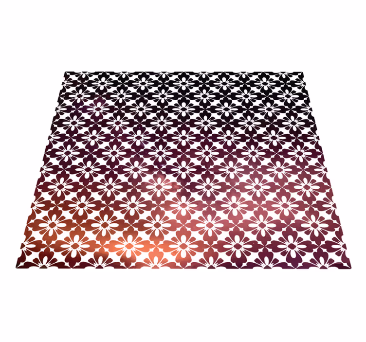 Okrasné květiny květinový vinyl koberec - TenStickers