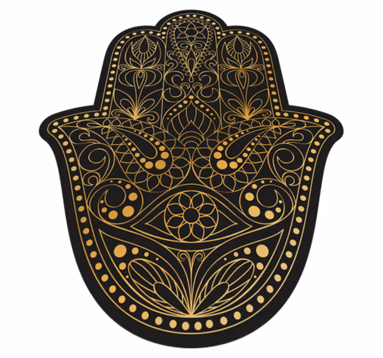 Fatma ruční mandala vinyl koberec - TenStickers