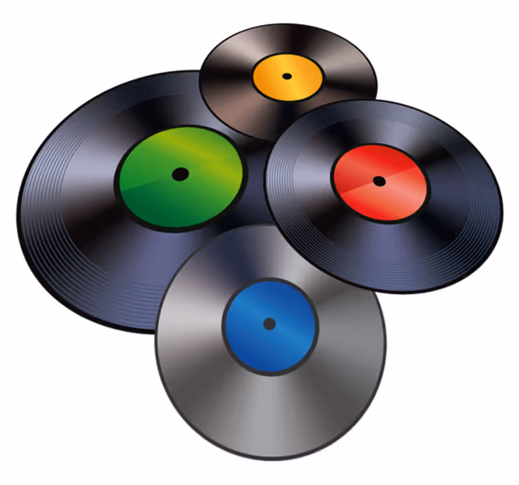 Zaznamenává vintage vinylové koberce - TenStickers