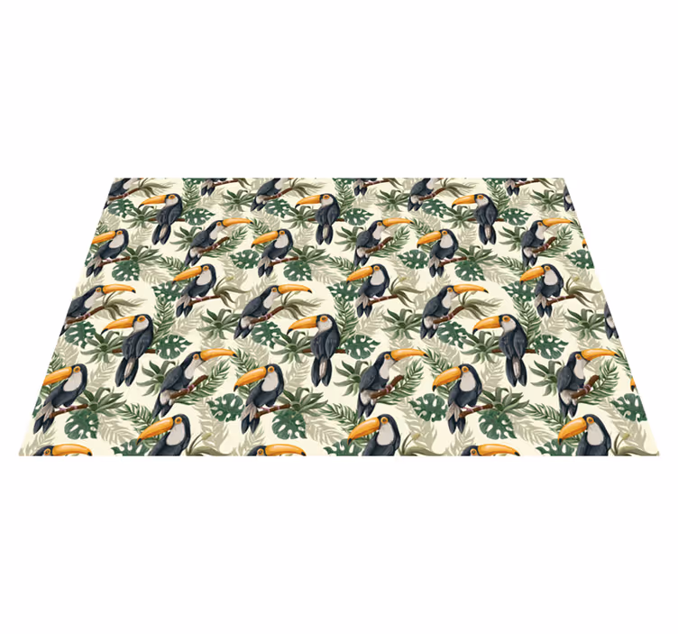 Toucan ráj zvířecí vinyl koberec - TenStickers