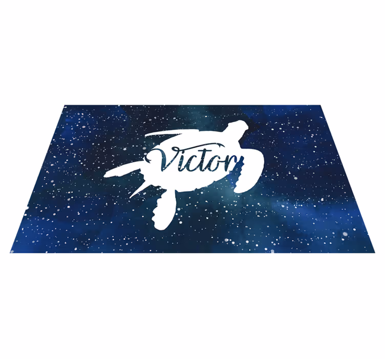 želva v galaxii s názvem zvířecí vinyl koberec - TenStickers
