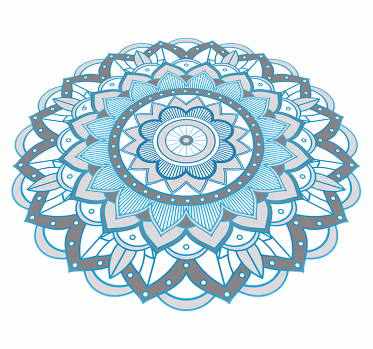 Kulatý vinylový koberecný mandala vinyl koberec - TenStickers