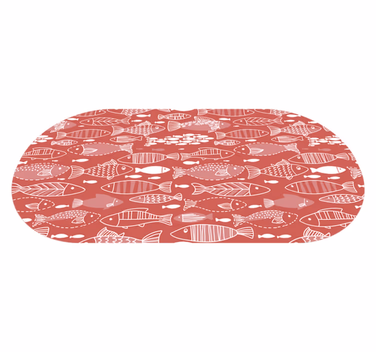 Mnoho ryb pod mořskými zvířaty vinyl koberec - TenStickers