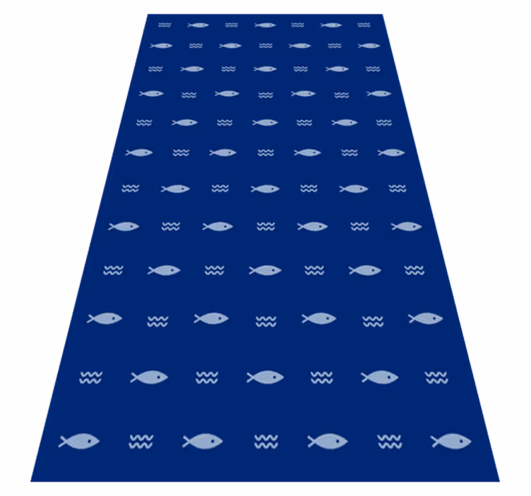 Minimální vzorek ryb minimální vinyl koberec - TenStickers