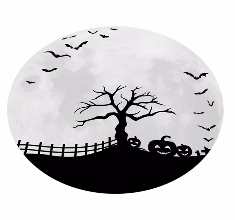 Koberec luna teror v obývacím pokoji - TenStickers