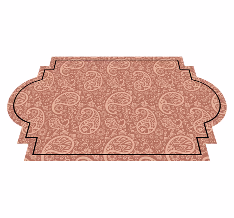Paisley vzor vstupní hala vinyl koberec - TenStickers