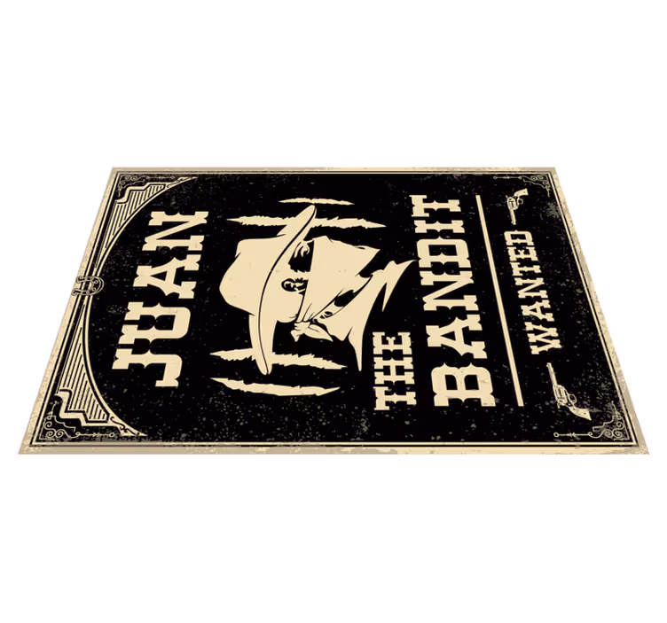 Bandita se jménem vinyl koberec se jménem - TenStickers