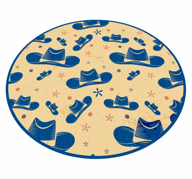 Kovbojský klobouk děti vinyl koberec - TenStickers