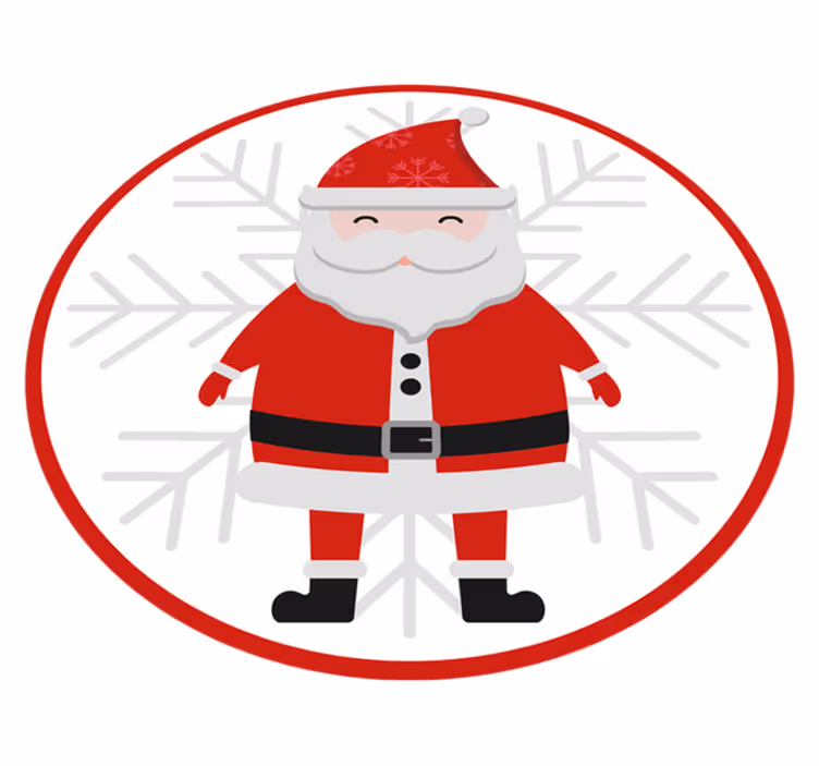Koberec santa claus a hohoho vinyl - TenStickers