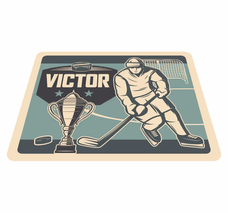 Hokejista s názvem dětský vinylový koberec - TenStickers