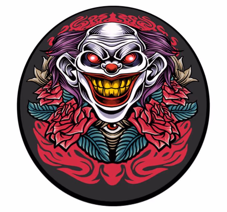 Klaunský halloweenský vinylový koberec - TenStickers