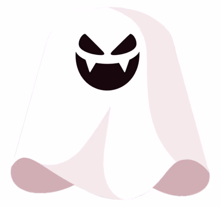 Strašidelný duch vinylový koberec design - TenStickers