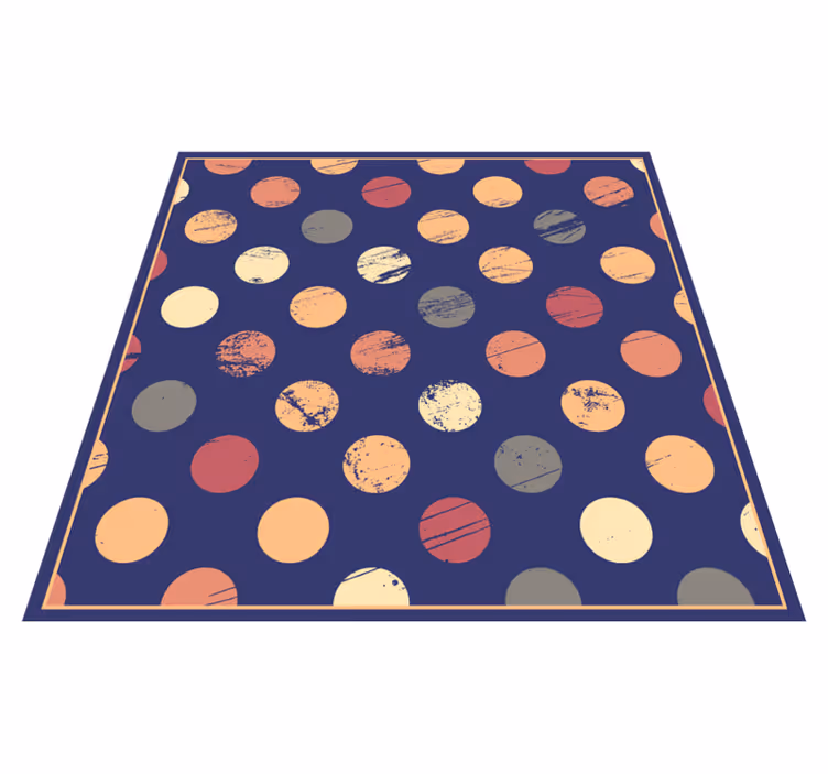 Abstraktní tečkovaný vzor Geometrický vinylový koberec - TenStickers