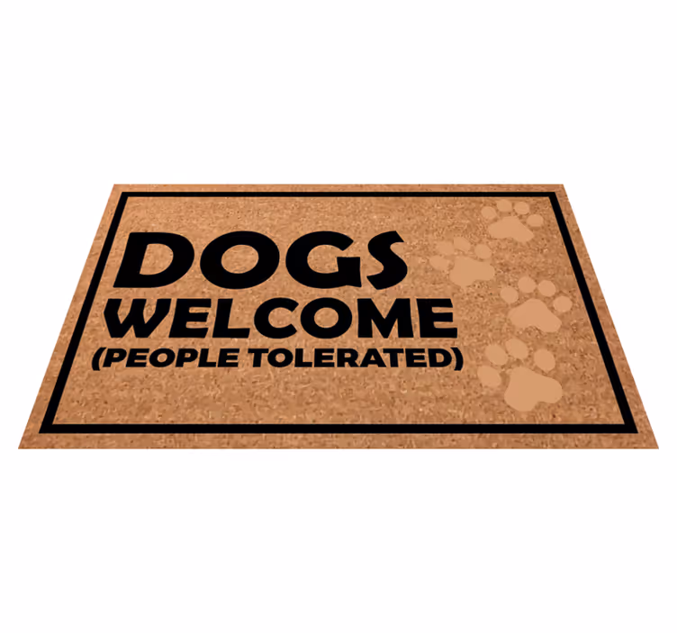 Psi vítáni, lidé tolerovali koberec na míru - TenStickers
