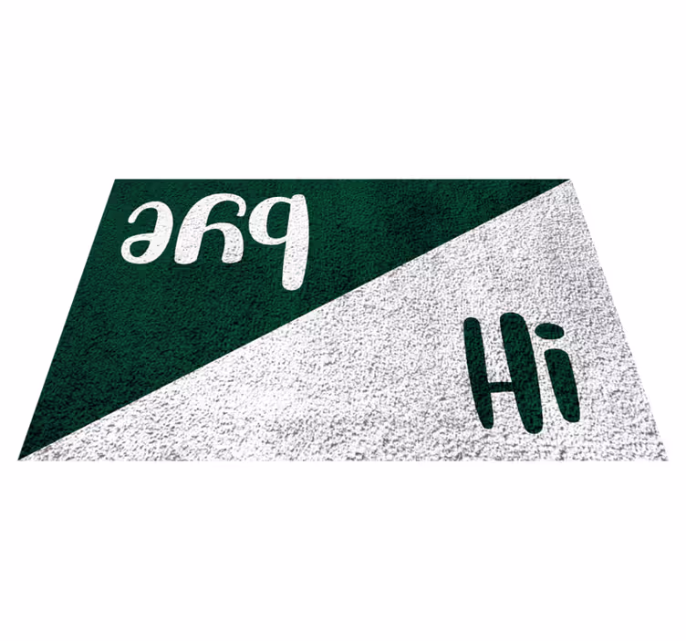 Ahoj a čau vlastní vinylový koberec - TenStickers