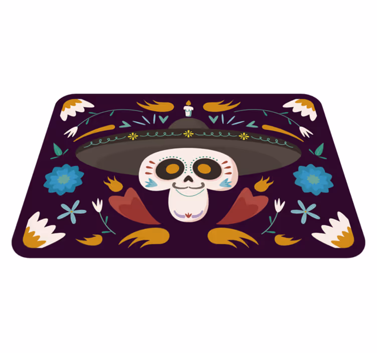 Halloweenské koberce v mexickém stylu - TenStickers