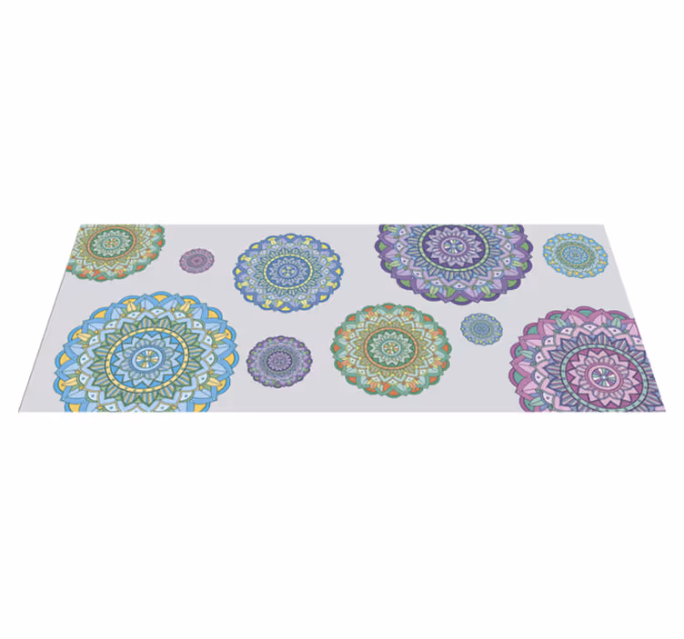 Mandala kruhy mandala koberec - TenStickers