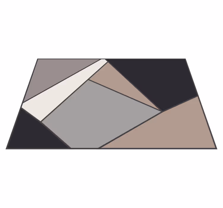 Geometrické tvary vinyl Geometrický vinylový koberec - TenStickers