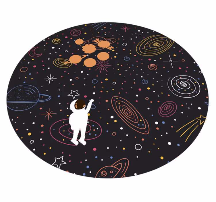 Barevný prostor skica hvězdný koberec - TenStickers