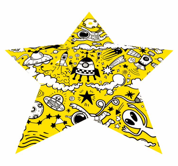 Vinylový koberec space dodles star - TenStickers