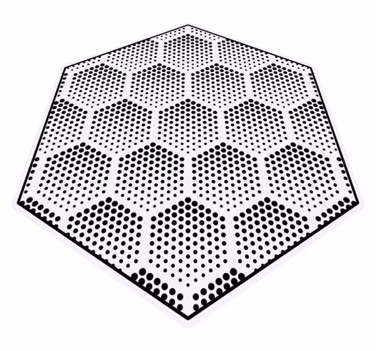 Tečka čísla geometrické koberce - TenStickers