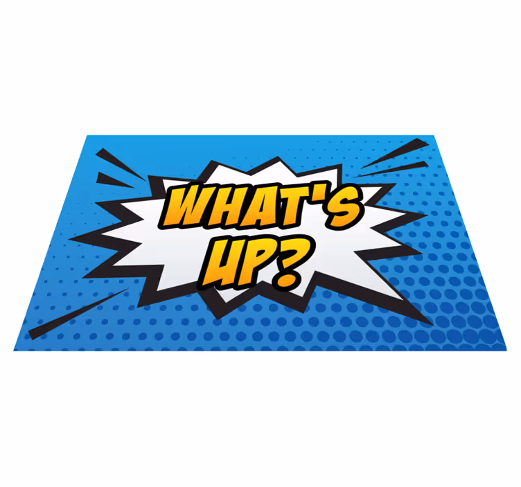 Komický burst výraz Vinylová hrací podložka - TenStickers