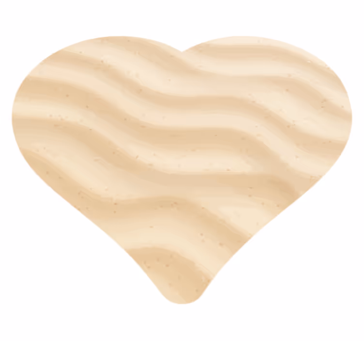 Beach love moderní vinylový koberec - TenStickers