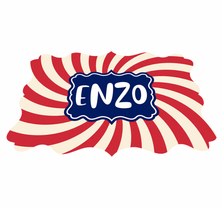 Personalizované pruhy Vinylový koberec se jmény - TenStickers