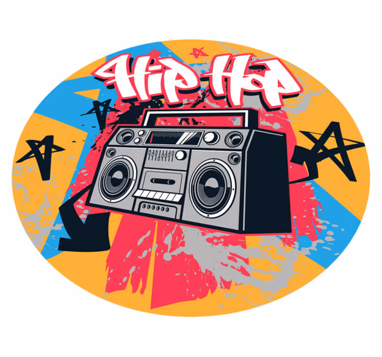Koberec hip hop tanečnice do ložnice - TenStickers