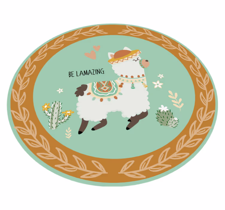 Být llamazing zvířecí vinylový koberec - TenStickers