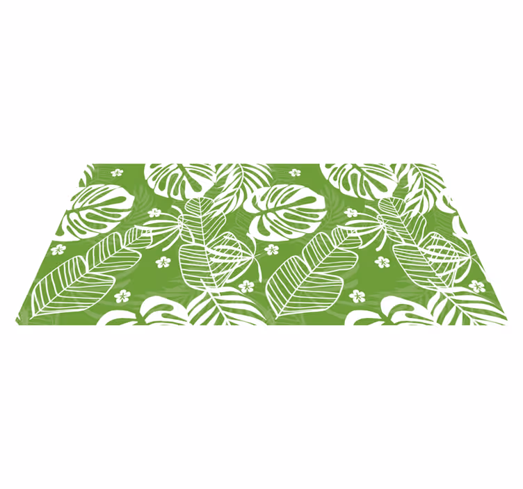 Monstera list vzor přírodní vinylový koberec - TenStickers