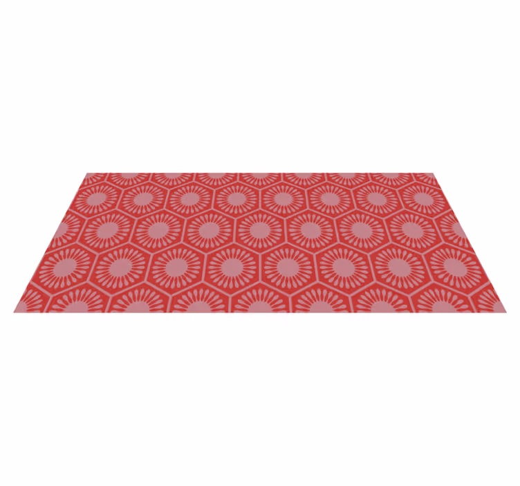 Kruhový motivový soubor Geometrický vinylový koberec - TenStickers